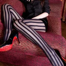 0 гонорар перевозкы груза в стиле «панк-рок» черного цвета с вертикальными полосками; колготки; чулки; трико татуировки для Для женщин сексуальные летние чулки