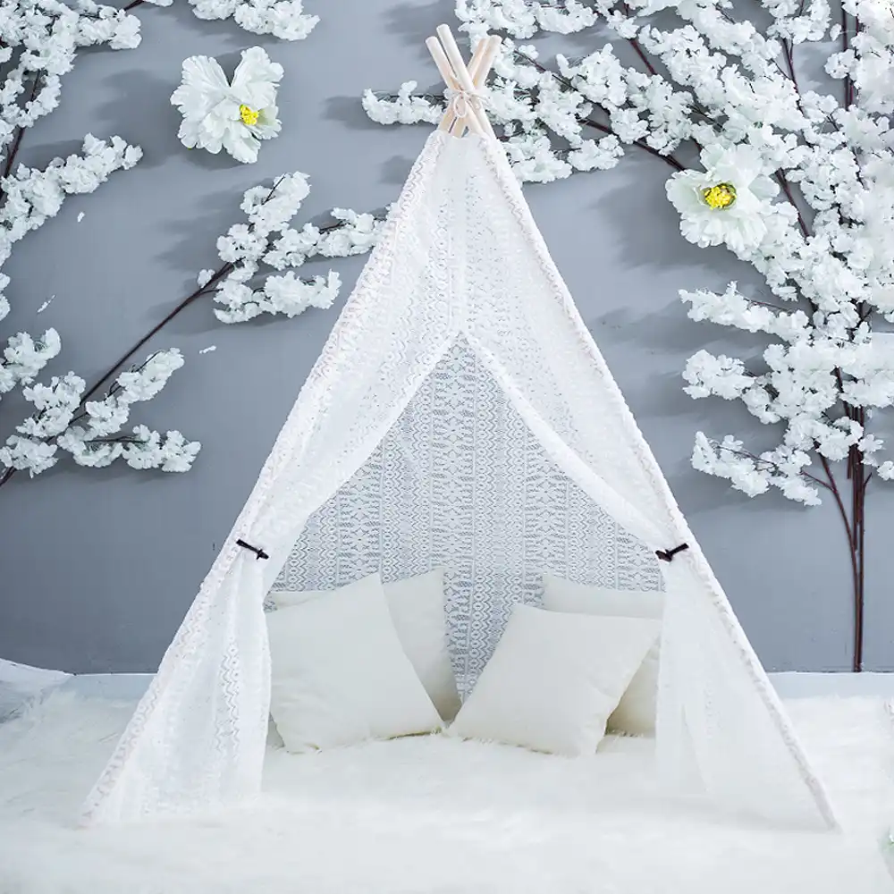 white lace teepee