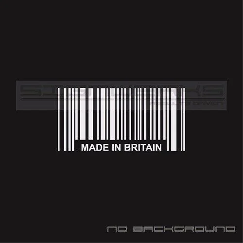 

For 2Pcs/Pair 2 - Made In Britain Bar Code Decal Sticker Racing Mini Cooper JCW Landrover Car Styling