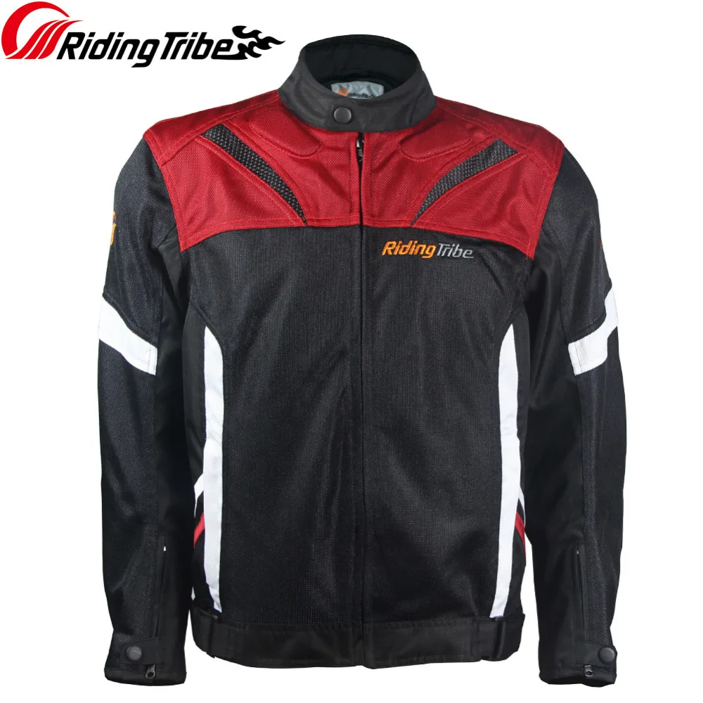 Riding Tribe Men's Moto Jacket Summer Breathable with Protectors For Motocyclist Rider Motorbike