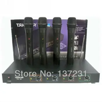 

Free shipping Takstar TC-4R 4TC-TD professional VHF wireless microphones High quality reasonable price equal conditions