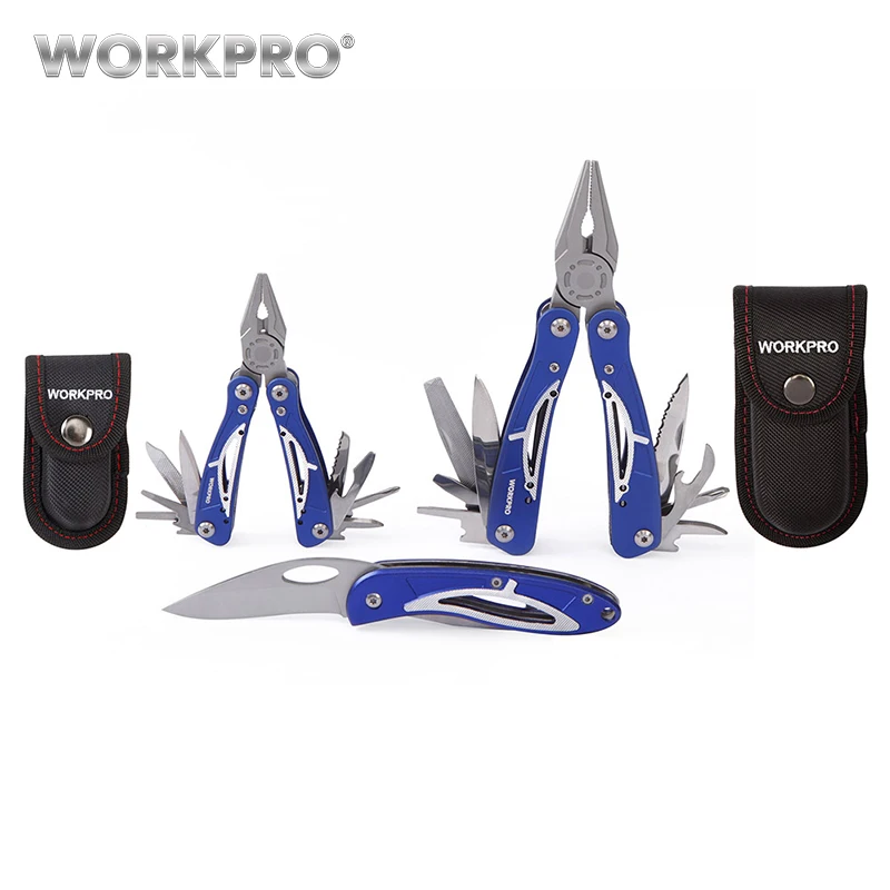 

WORKPRO 3PC Camping Tool Set Multi Pliers Tactical knife Multifunction Tool Survival Tool Kits