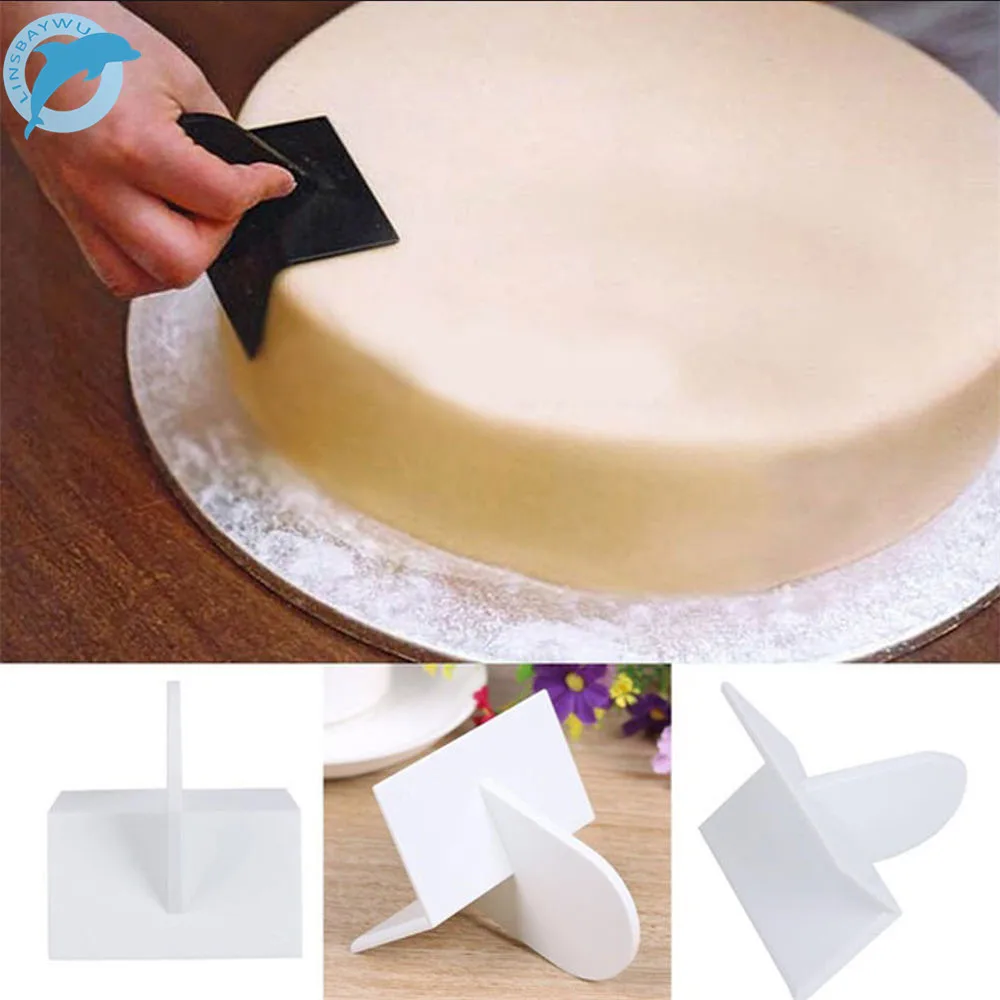 

LINSBAYWU Quality Cake Smoother Polisher Smooth Tools DIY Fondant Cake Tools Mould Surface Polishing Pastry Molds Cupcake Lcing