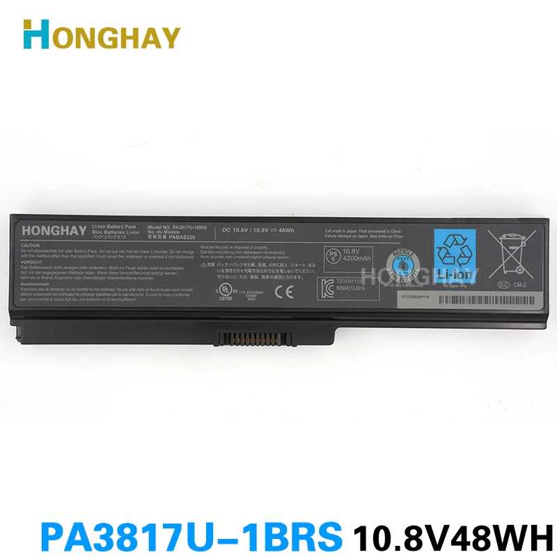 Honghay PABAS228 ноутбук Батарея для Toshiba L750 L700 C660 C660D L740 L770 L640 A600 L645 PA3817U-1BRS PA3817U PA3818U-1BRS