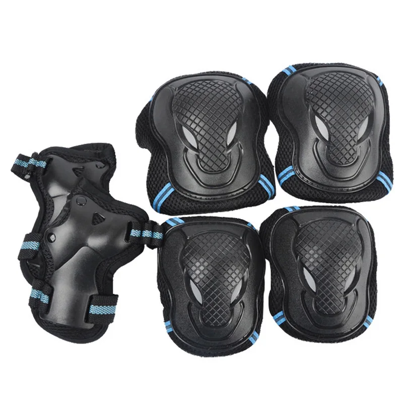 Adult Child Ice Skating Knee Elbow Pads Wrist Guards Protective Gear Set For Outdoor Activities