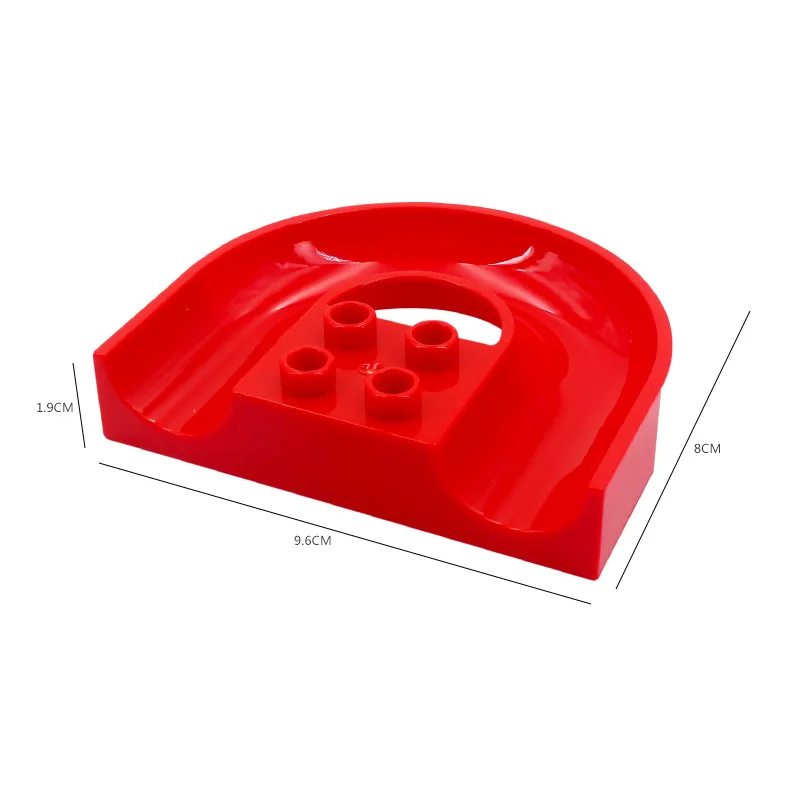 Large Particle Diy Building Blocks Marble Race Run Maze Ball Track Accessories Compatible with Legoingly Duplo Toys for Children