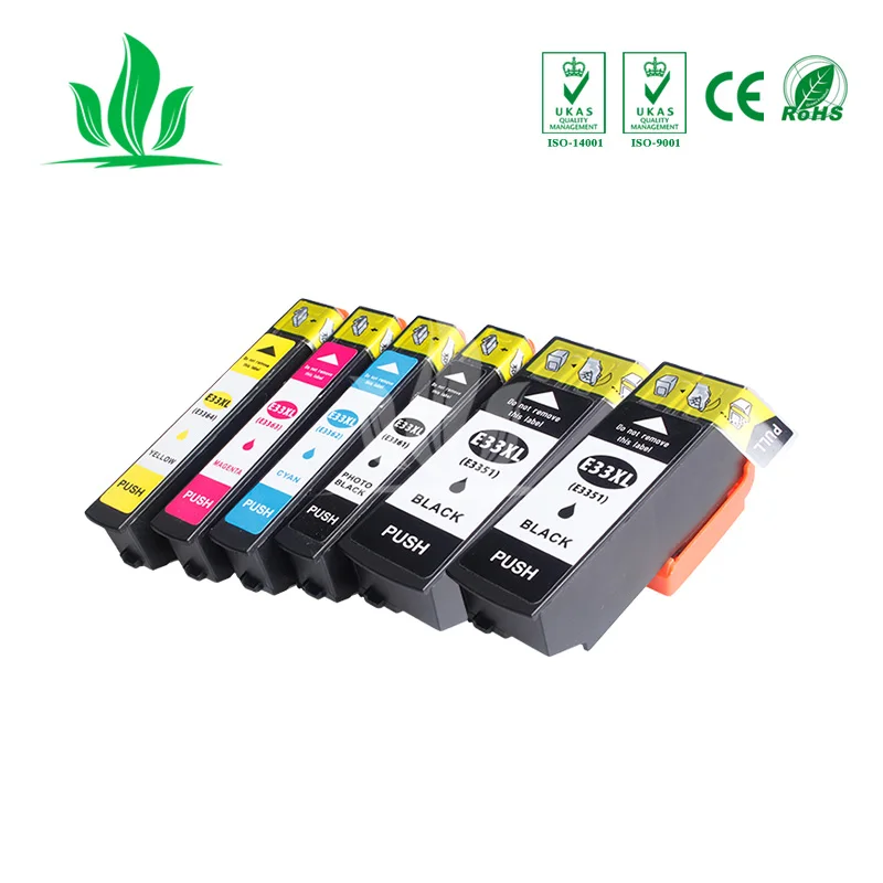 

6pcs T3351 33XL Compatible Ink Cartridge for XP530 XP 630 XP830 XP635 XP540 XP640 XP 645 XP900 printer