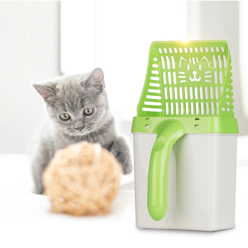 

Useful Litter Boxes Cats Cat Litter Shovel Pet Cleanning Tool Plastic Scoop Cat Sand Cleaning Products Toilet For Dog