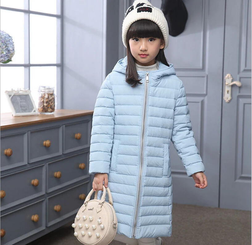 children s down jacket girls winter long section thicker down jacket jacket children Outerwear girls winter