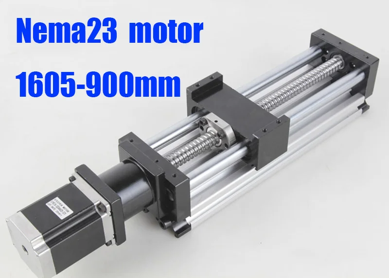 cnc linear rail set 900mm slide table 1605 ball screw + nema 23 stepper for machine parts LG059 | Обустройство дома