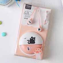 Cute Cat Macarons 3 5mm in ear Stereo font b Earphones b font with font b