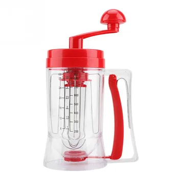

Hand-held Manual Pancake Cupcake Batter Dispenser Blender Machine Kitchen Baking Tool With a Scale