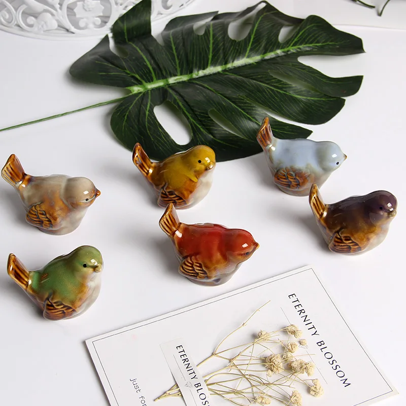 6 керамическая подставка для палочек птица DIY декоративный подарок реалистичные вечерние украшения для спальни на день рождения