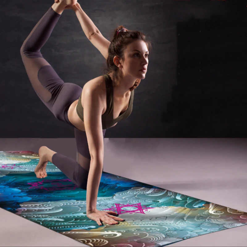 Новинка 3,5 мм натуральный резиновый коврик для йоги для мужчин и женщин фитнес начинающих анти-скольжение Спорт Йога магазин полотенце детский танцевальный коврик