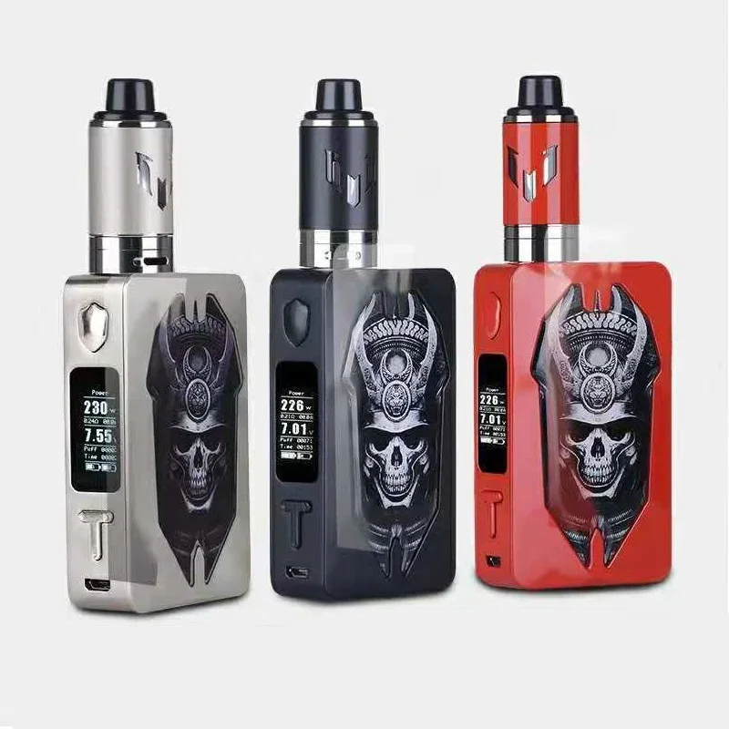 

Box mod kit 230W OLED Screen with 3ml rta tank Electronic Cigarette Smoking Vape Kit with detachable battery vaporizer hookah