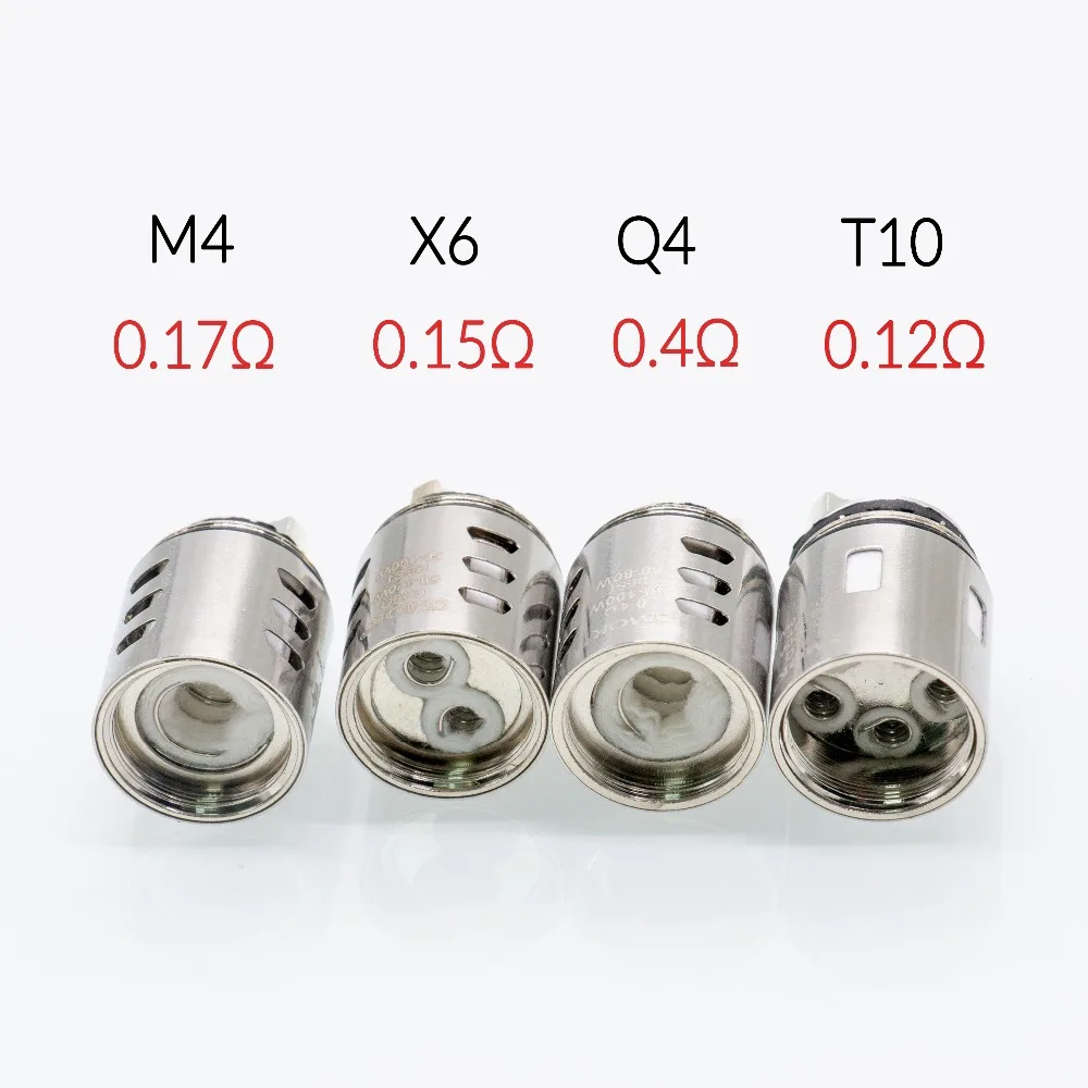 

JVSURF 3pcs Core for Tank Q4 M4 X6 T10 Mesh Max Mesh Replacement Coils Electronic Cigarette Head Atomizer Cores