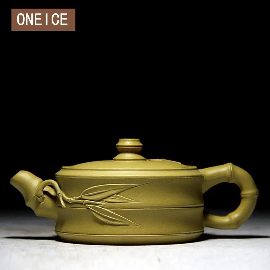 

Yizhi Zhixie Yixing Teapot Tea Authentic All Handmade Ore Section Mud Zisha Tea pots Bamboo Purple Clay Chinese Set