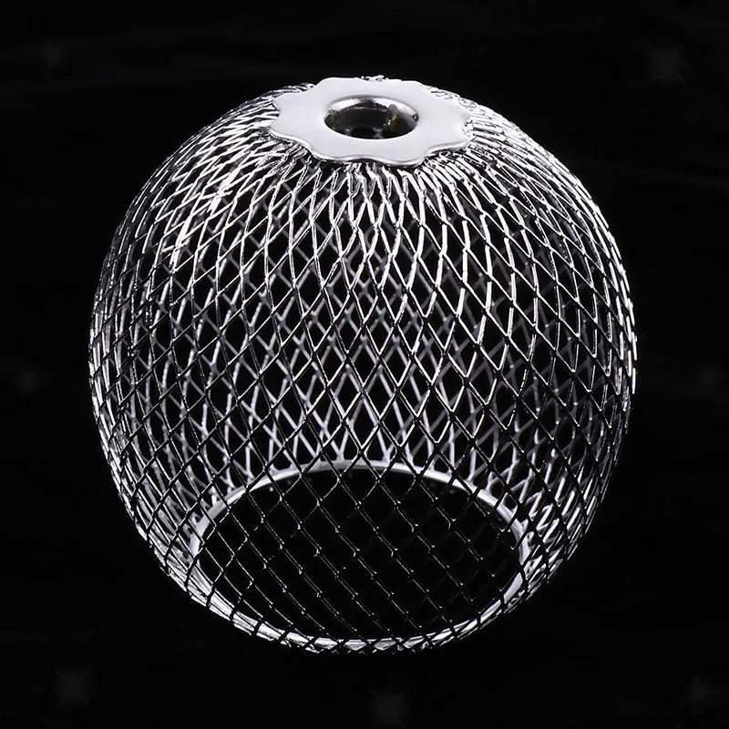 Mini Handmade Iron Lamp Shade Hanging Light Protector Mini Round Chandelier Lampshade Modern Craft Light Accessories Mayitr