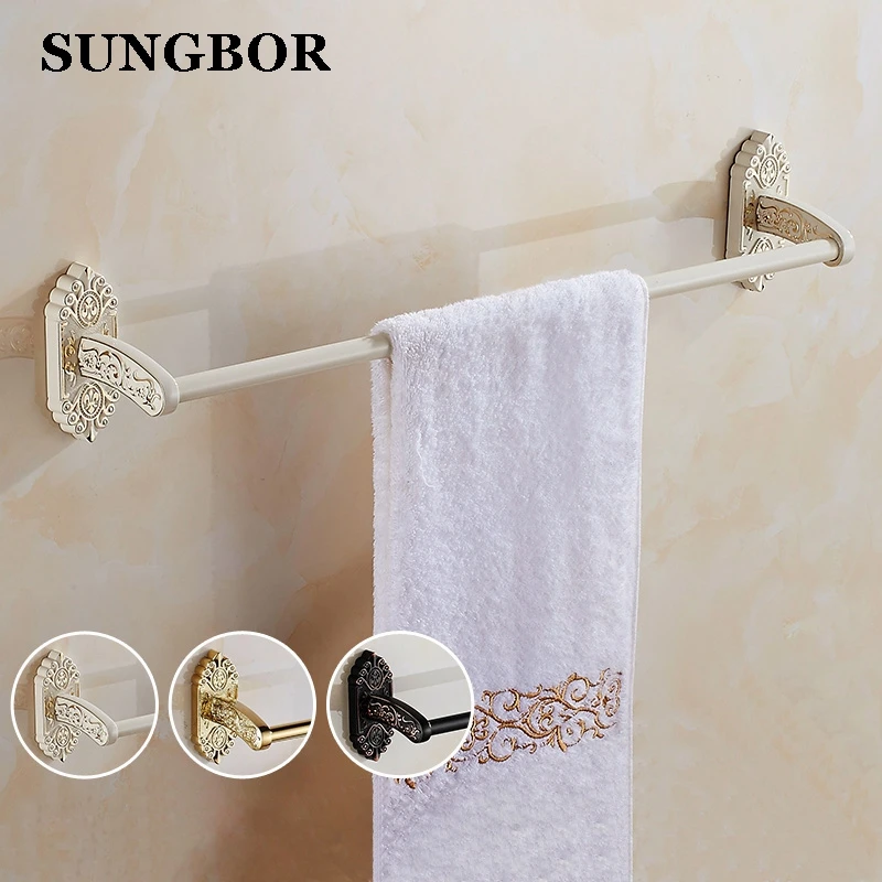 

Luxury European Style high Quality Gold Plated Single Towel Bar Towel Rack Towel Holder Bathroom Accessories SL-5110H