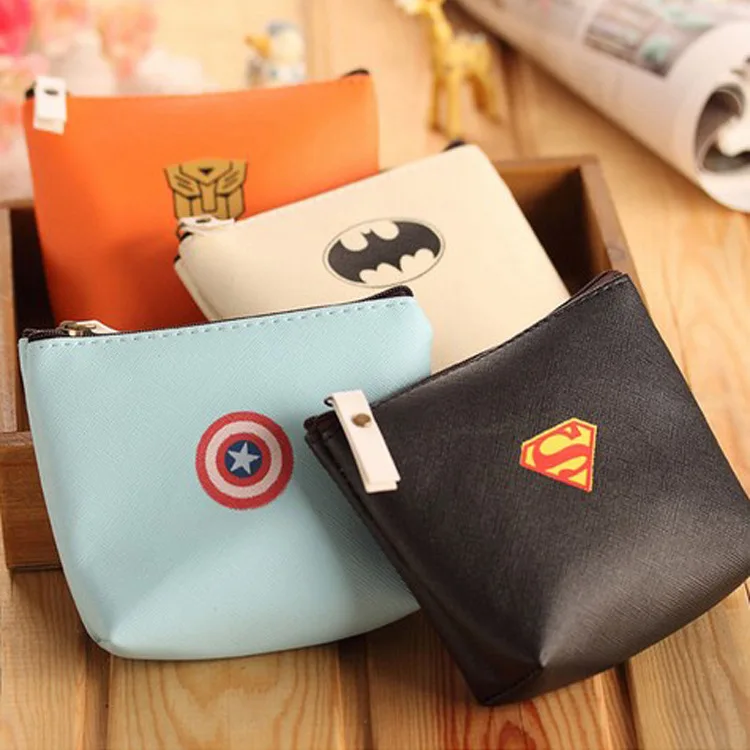 

Hero Alliance Wallet Simple Fashion PU Purse Cartoon Small Mini Coin Bag Key Wallet Coin Wallet Children Kids Gifts