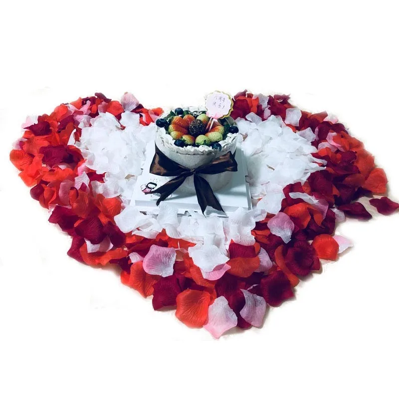 100 шт./лот шелковые искусственные лепестки роз цветок петалос Свадебные душ ваза в проход Декор DIY Скрапбукинг Ремесло поддельные цветы