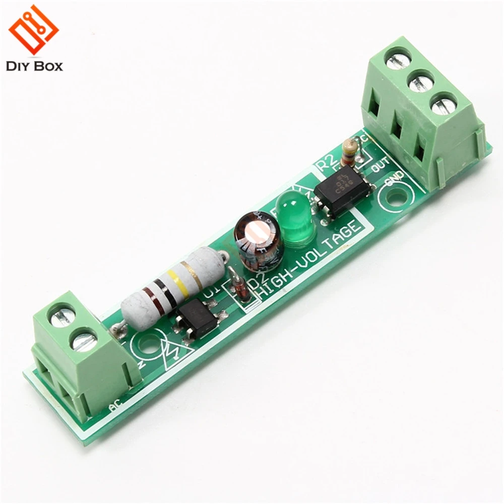 

1-Bit AC 220V Optocoupler Isolation Module Voltage Detect Board Adaptive 3-5V For PLC Isolamento Fotoaccoppiatore Module