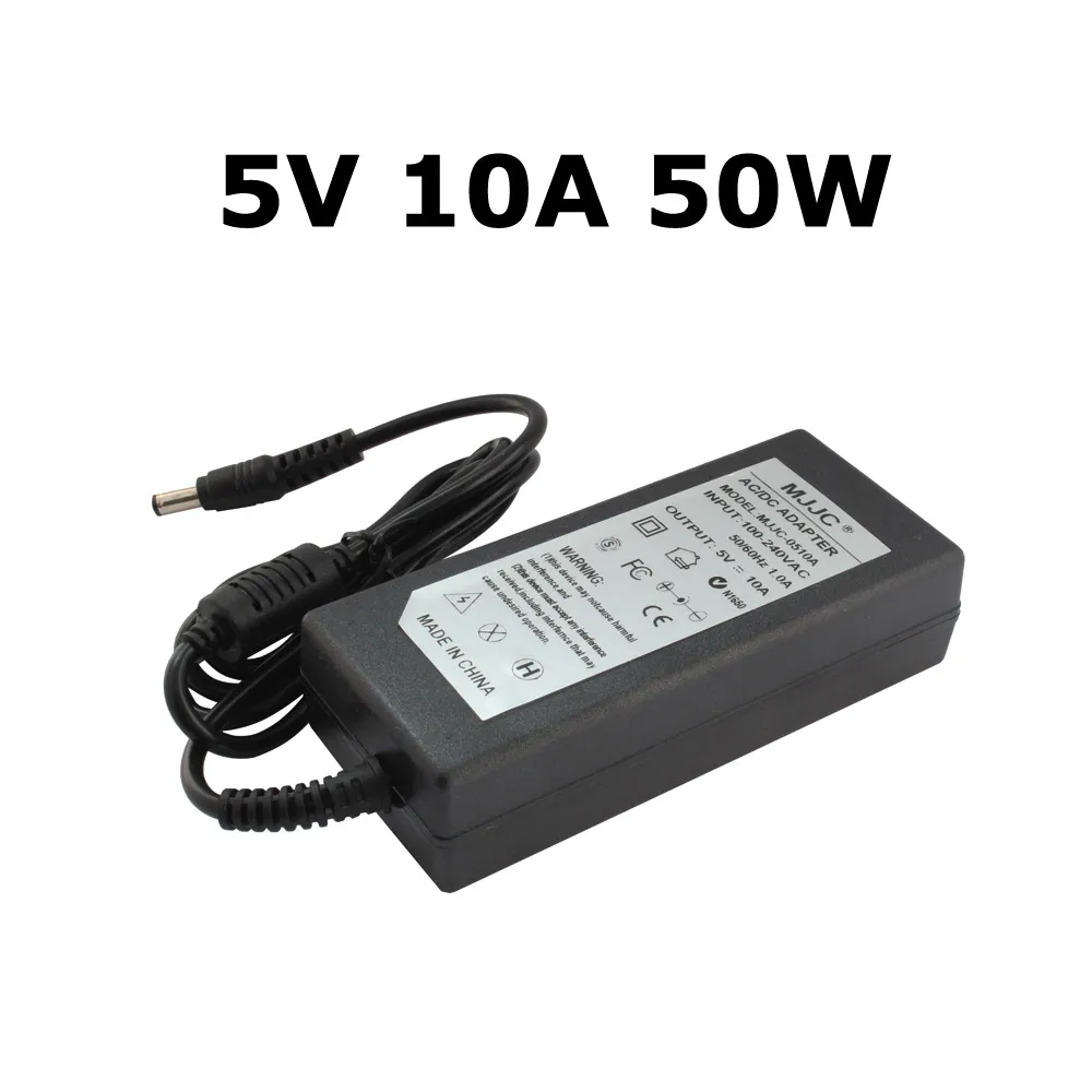 5V 10A 5 V адаптер питания 1A 2A 3A 4A 5A 6A 8A 10A AC 110V 220V to DC 5 V источник питания 5 вольт светодиодный трансформатор для светодиодных лент светильник - Цвет: 5V 10A