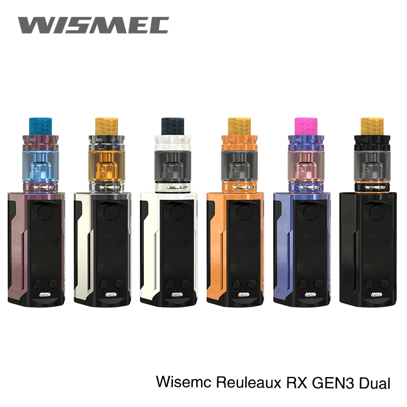 4 шт. Горячие Wismec рел RXGEN3 двойной 230 Вт комплект рел RXGEN3 электронной сигареты RX GEN3 двойной комплект с 2 мл/5,8 мл гном King танк