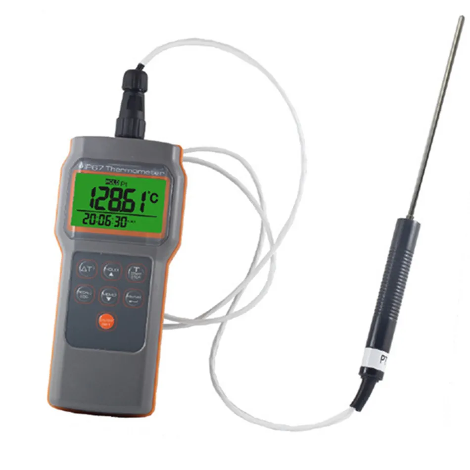 

AZ-8821 Thermometer IP67 HACCP PTD Temperature Meter Tester High Alarm Threshold Programmable Countdown Timer Function