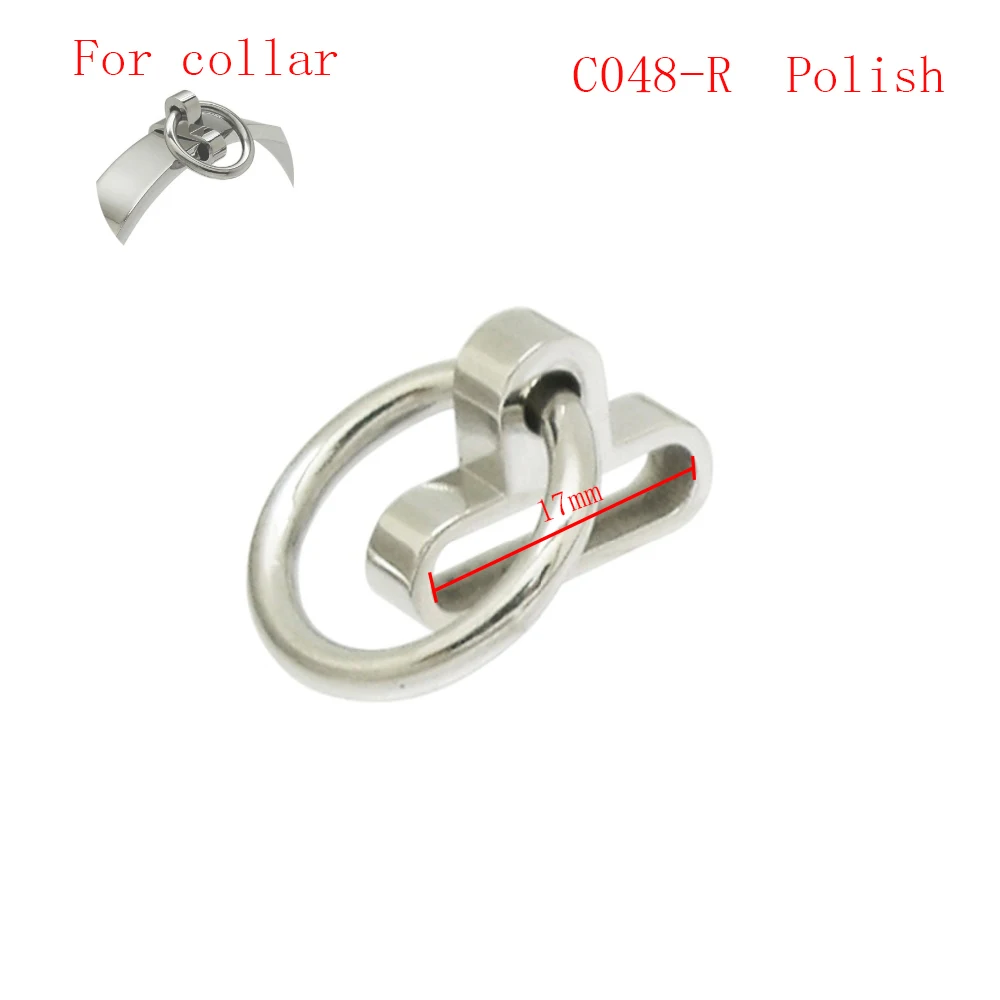 Запасные части из нержавеющей стали съемное уплотнительное кольцо для фиксации воротника наручных манжет и лодыжек - Цвет: C048-R collar Polish