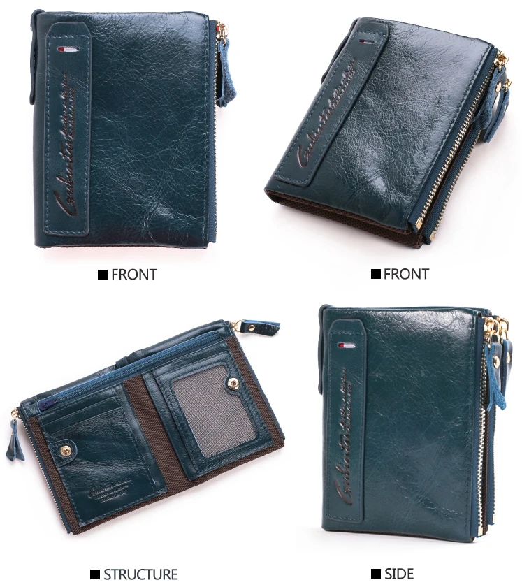 Genuine Leather Wallet Men Women (13)