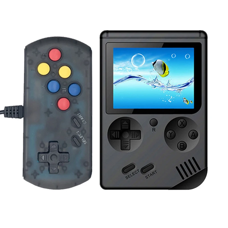 

2019 New Upgrade RS-6A Built-in 360 games Retro Portable Mini Handheld Game Console 8-Bit 3.0 Inch Color LCD Game Player For FC