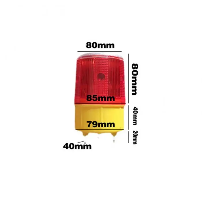 2 шт. автомобильный Солнечный светодиодный стробоскоп Предупреждение ющий свет безопасности мигающий мигалка дорожный фонарь MF999