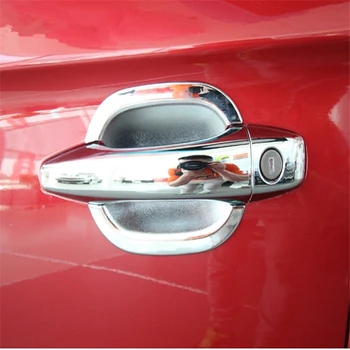 

WELKINRY car auto sedan cover For Peugeot 301 2012 2013 2014 2015 2016 ABS chrome exterior door cup bowl accessories trim