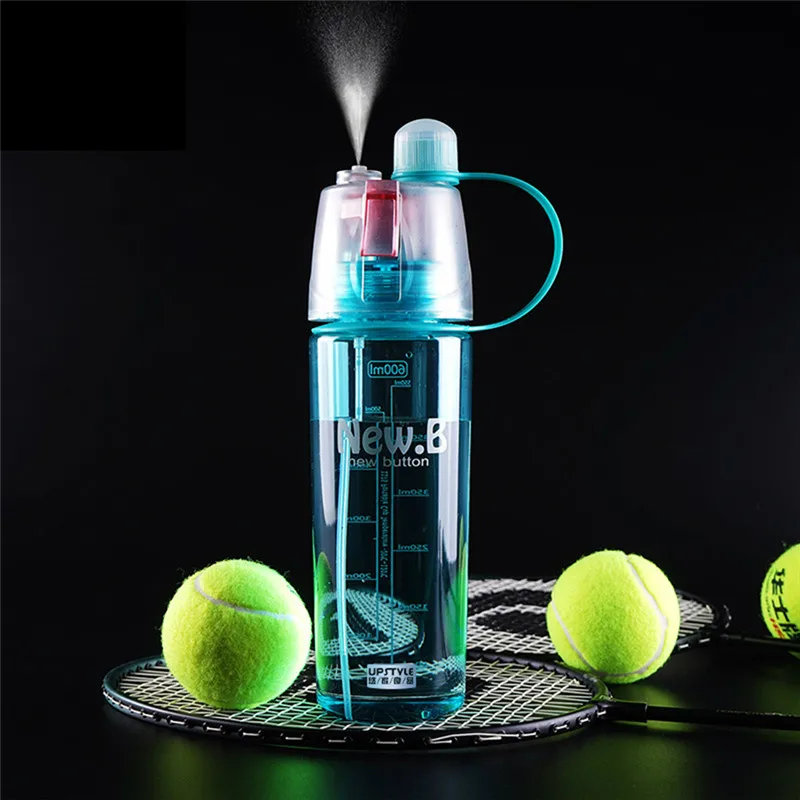 Creative Spray Sport Water Bottle Newest Design Plastic Water Bottle For Outdoor Bicycle Cycling 400ML/600ML PA0036 3