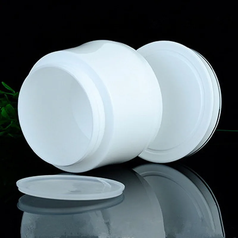 5pcs/lot 150g Threaded Jar, White Cosmetic Container 150g White Double