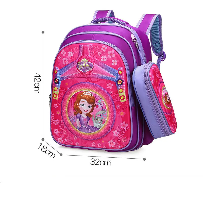 

2019 fashion cartoon printing sofia children school bags for girls boys High quality waterproof schoolbags Cute child backpacks