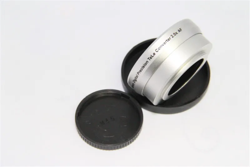 Макро Digital Lens 46 мм 2.0X TELE телефото Камера объектив для видеокамеры+ объектив спереди и сзади шапки+ объектив сумка для спереди Нитки видеокамера