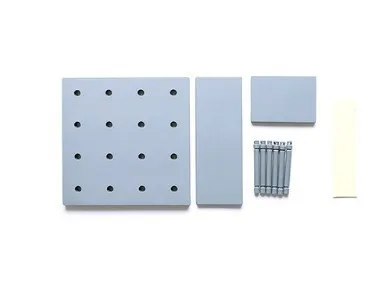 Креативный домашний DIY Пластиковый Pegboard стеллаж для хранения отверстие ПЛАСТИНА настенное крепление полка гостиная для кухни на присоске настенные органайзеры Держатели - Цвет: Gray