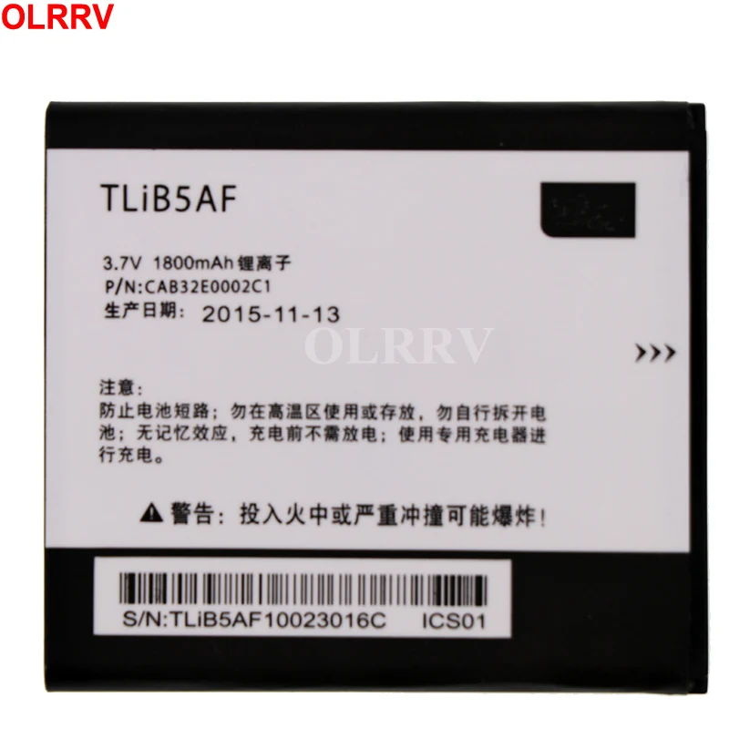 Аккумулятор TLiB5AF 1800 мА · ч для Alcatel One Touch Pop C5 OT 5036 5036D 5037 5037D 5037A 5037X | Мобильные