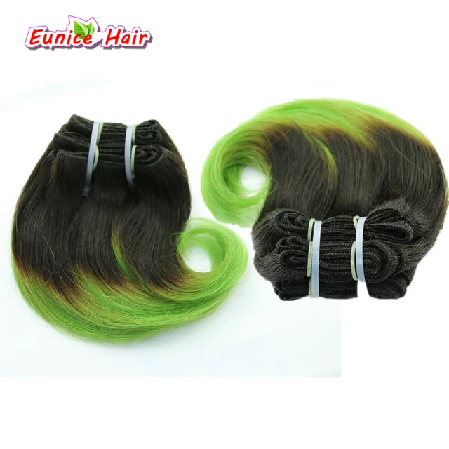 Two Tone Ombre Brazilian Hair Extension 8inch Body Wave Short