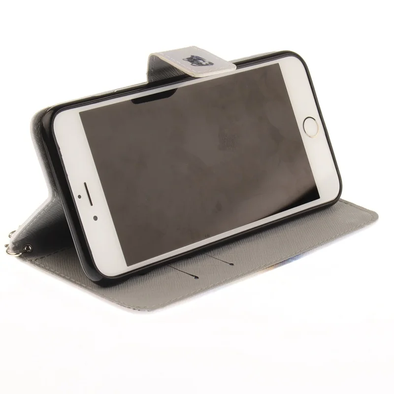 Модный кожаный чехол книжка с для чехла iphone 5S волком из мультфильма 5 SE чехлы