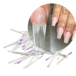Высокое качество гвоздь волокно гвозди Акриловые Советы волокно стекло расширение волокно стекло для ногтей шелк наращивания без бумаги