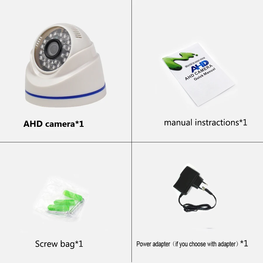 5MP AHD CMOS Sensor Camera AHD-H Indoor Dome With 3.6mm 6mm 8mm lens 24 Infrared leds IR Cut Night Vision CCTV Surveillance Cam 