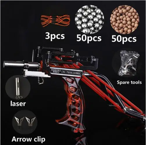 

Laser Slingshot High Velocity Elastic Hunting Fishing Slingshot Shooting Catapult Bow Arrow Rest Bow Sling Shot Crossbow Bolt
