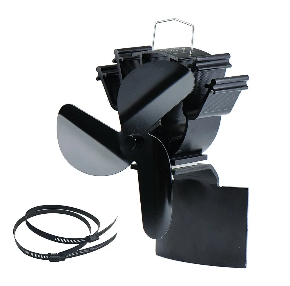 New Designed Stove Pipe Fan For Incline Surface Fixed On The Chimney Pipe Of Wood/Log Burner/Fireplace Winter Warm Accessories