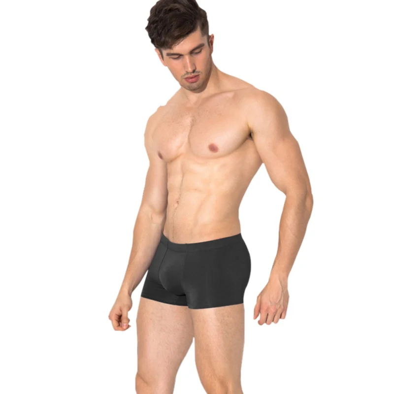 4 шт./компл. Роскошные боксер Мужское хлопковое нижнее белье Cueca Masculina дышащая средняя талия сплошной трусики Для мужчин плюс Размеры X3