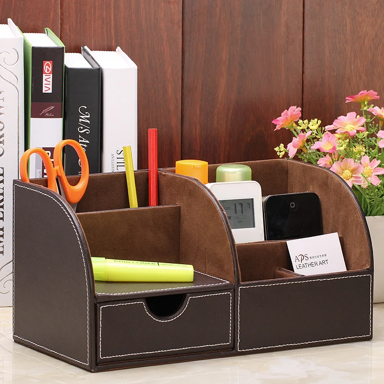 

Multifunctional desktop storage box for cosmetics storage box Large fashion remote control storage
