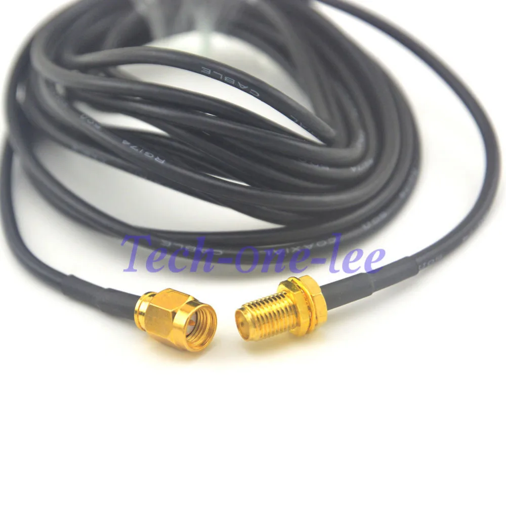 10 шт. 10ft SMA кабель женский к SMA штекер антенны удлинитель коаксиального кабеля разъем 3 м