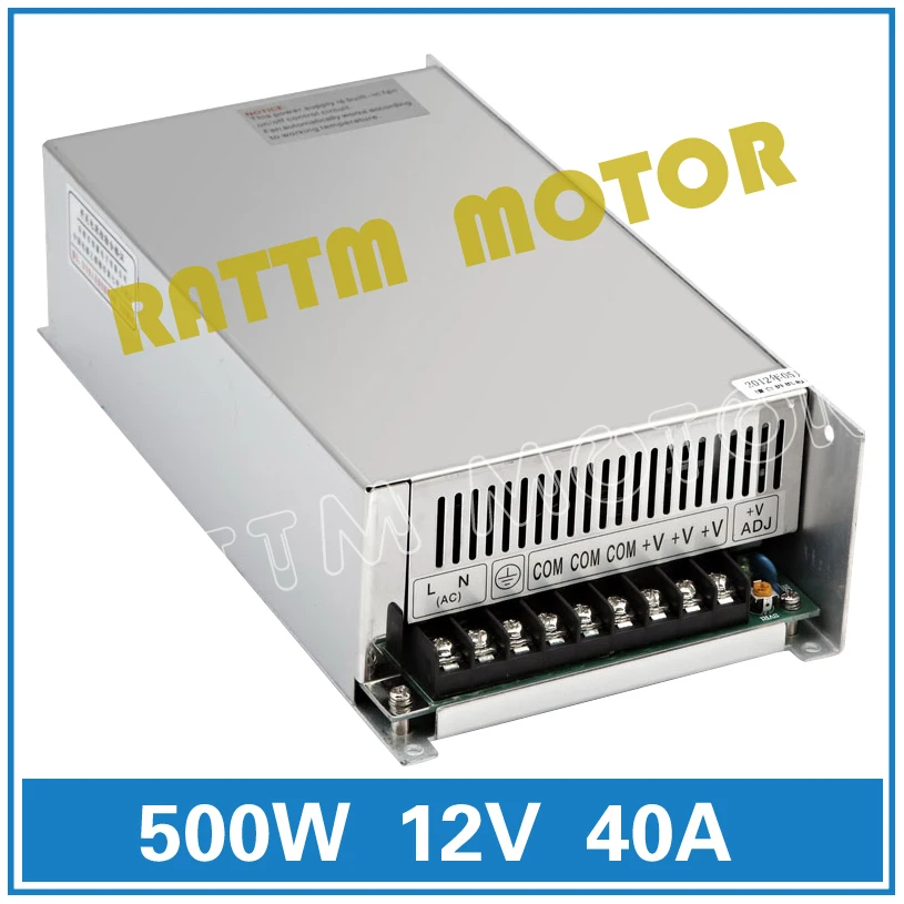 

500W 12V DC Switch Switching Power Supply CNC Router Single Output Foaming Mill Cut Laser Engraver Plasma 40A